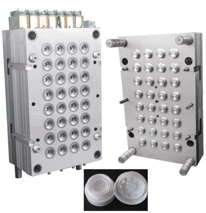 Custom Injection Mold with Ring Lifter for Oil Drum Caps, Designed for Flip-Top Lids